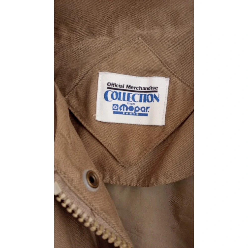 Vintage Mopar JEEP Barn‎ Jacket Coat GUC Brown Taupe XL Zipper needs repair